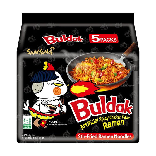 Samyang Buldak Ramen Black, Hot Chicken Flavor 140 g*5