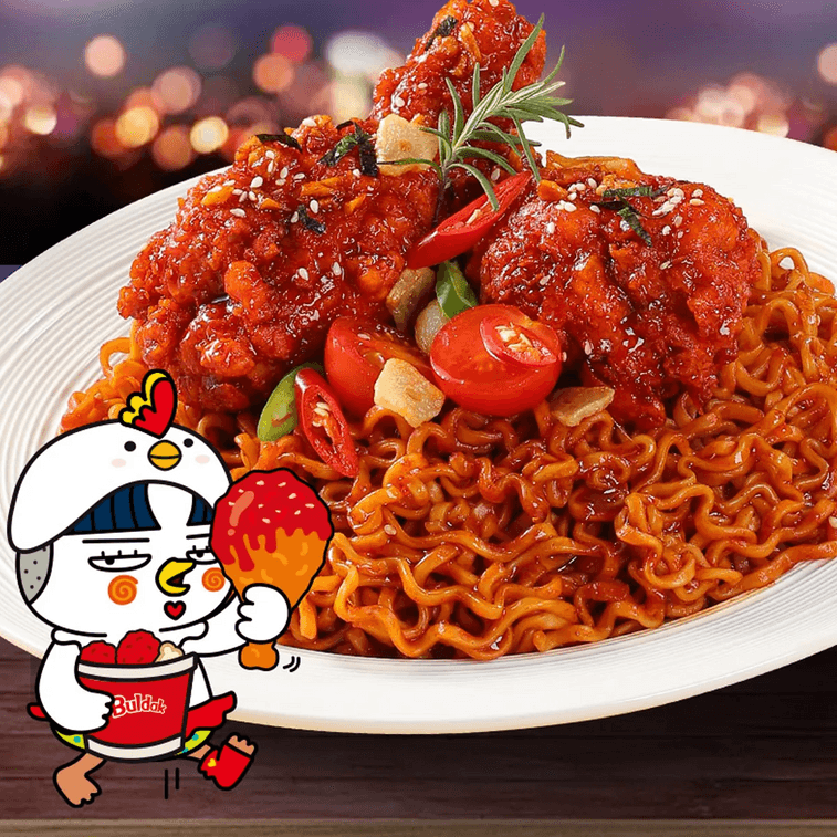 Sweet & Spicy Korean Chicken Flavor Buldak Ramen Noodles ,Sweet Spicy Chicken Flavor ,4.05 oz