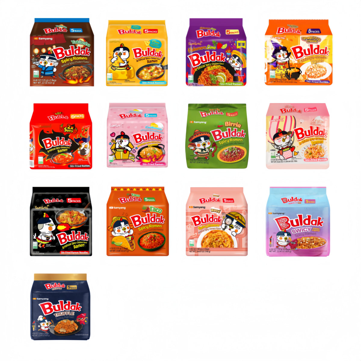 Samyang Buldack Ramen One Full Bag - (5 pack Ramen)